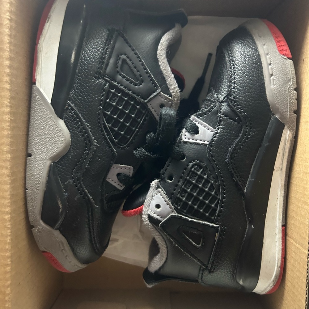 Jordan Kids Black and Gray Sneakers